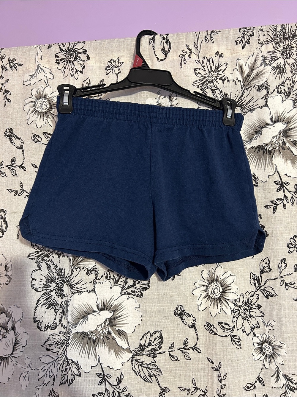 Soffe Dark Navy Girls Athletic Shorts
